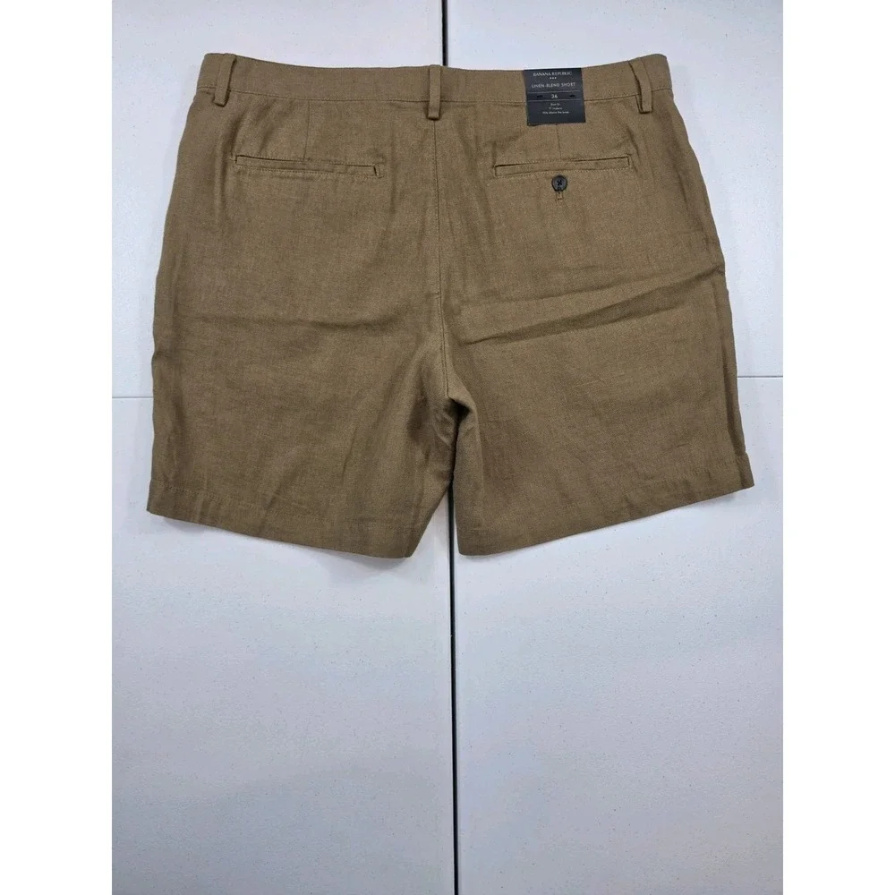 NWT Banana Republic Linen Blend Chino Shorts Mens Size 36 7